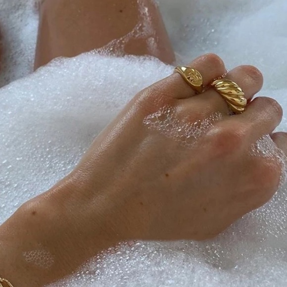 💛18K gold plated braided ring - Picture 9 of 11